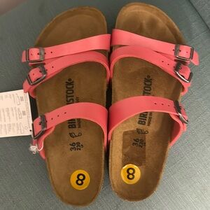 Birkenstock Franca Birco Flor Graceful Coral women’s size 36 / US 5 NWT